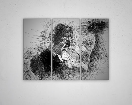 Chester Bennington Sketch Wall Art