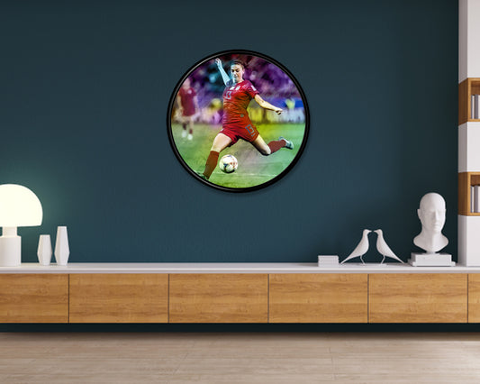 Alex Morgan Round Wall Art