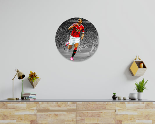 Anthony Martial Round Wall Art