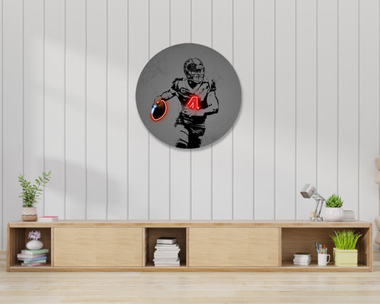 Deshaun Watson Cent Round Wall Art