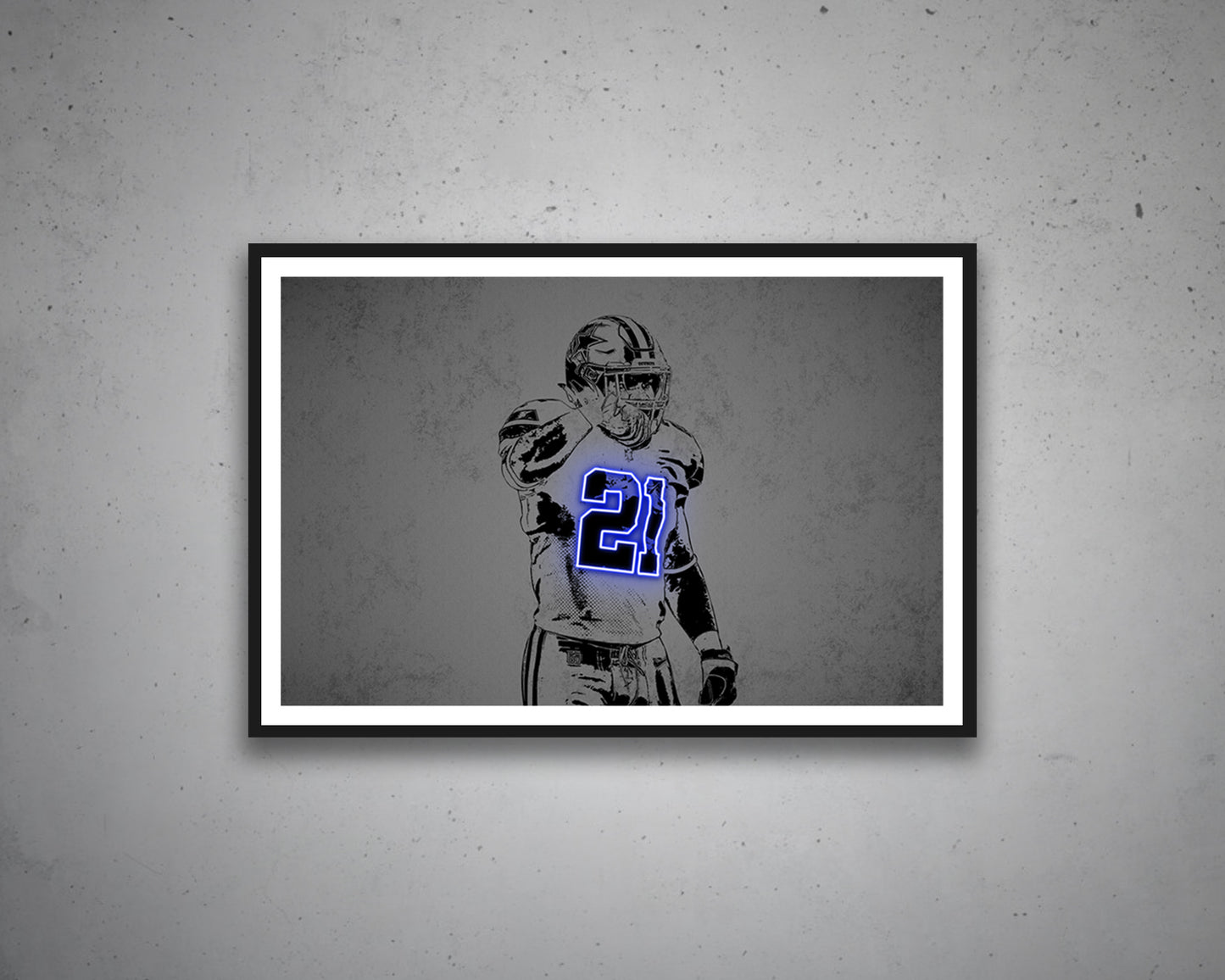 Ezekiel Elliott Canvas Wall Art