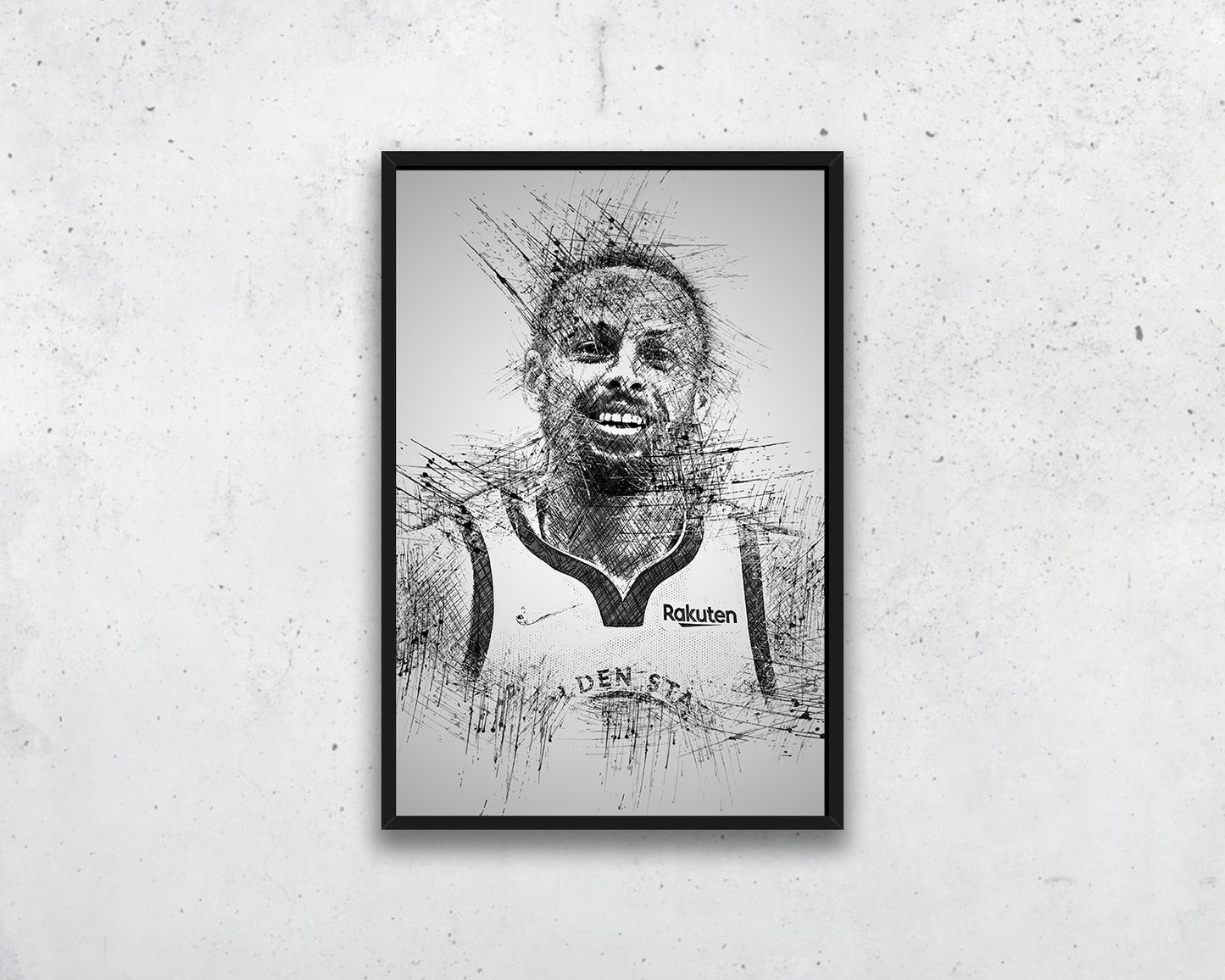 Stephen Curry Sketch Wall Art
