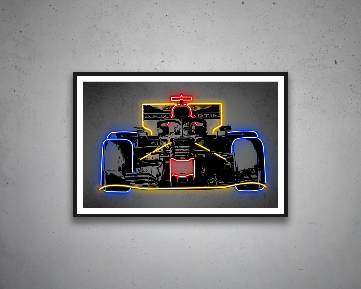 ACIDI Tableaux sur Toile 50 * 70cm Pierre Gasly F1 Racer 2020 Sports Décor Esthétique pour Chambre Maison Salon sans Cadre