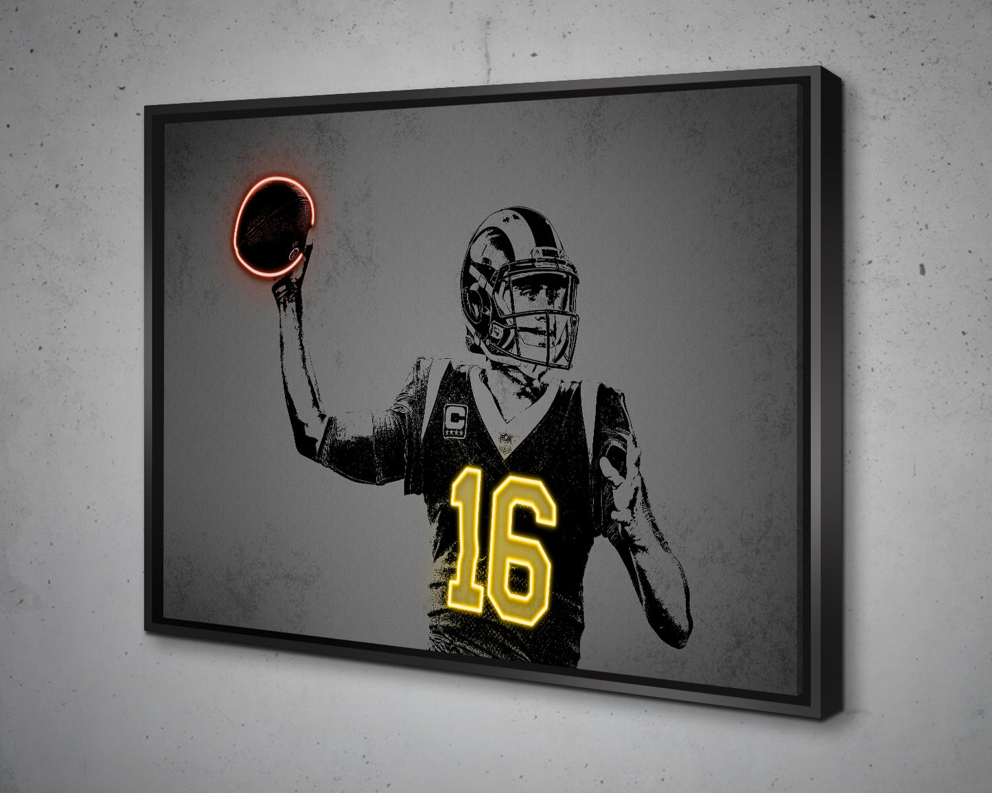Jared Goff Canvas Wall Art
