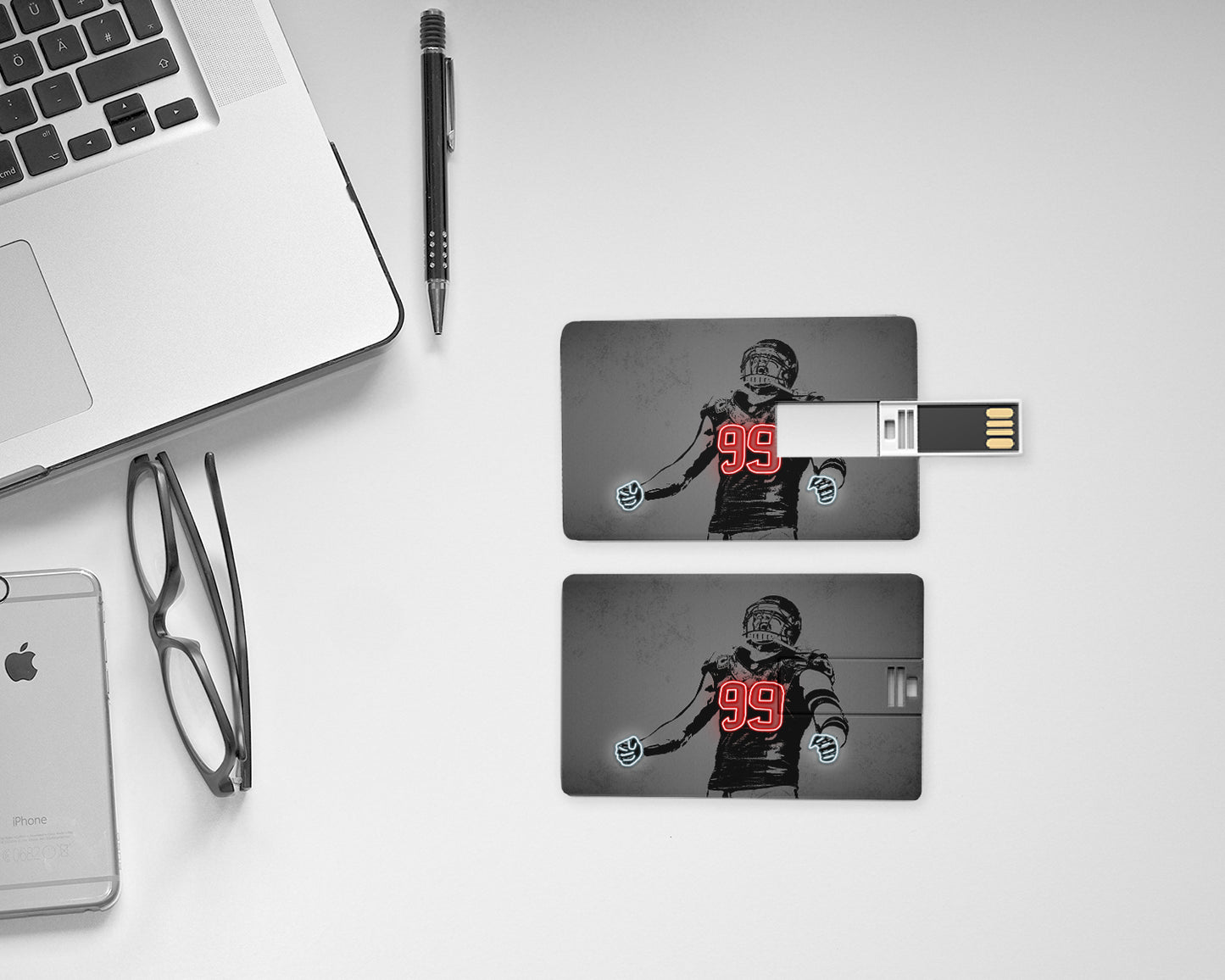 T.J. Watt Neon Effect Pendrive