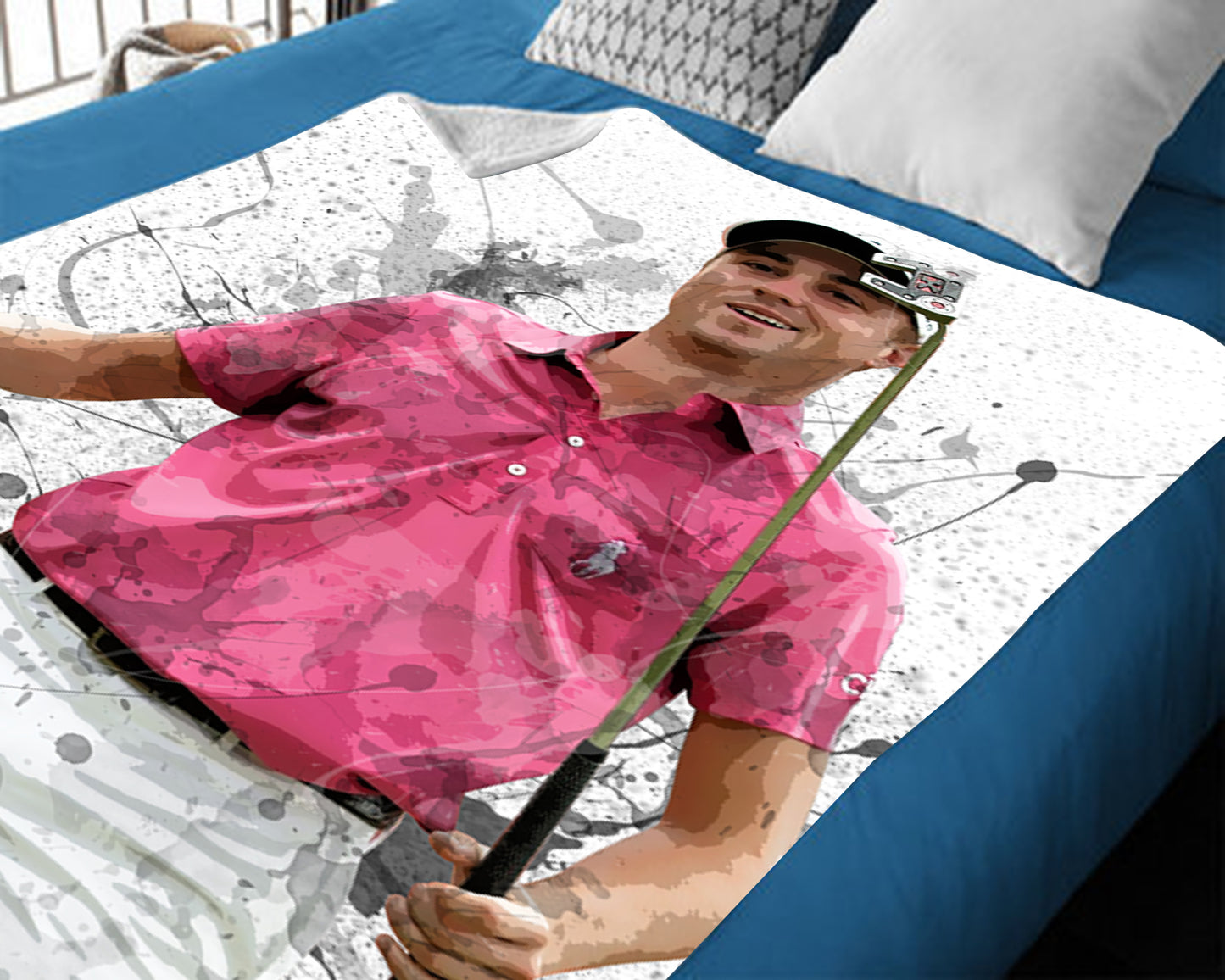 Justin Thomas Splash Effect Fleece Blanket