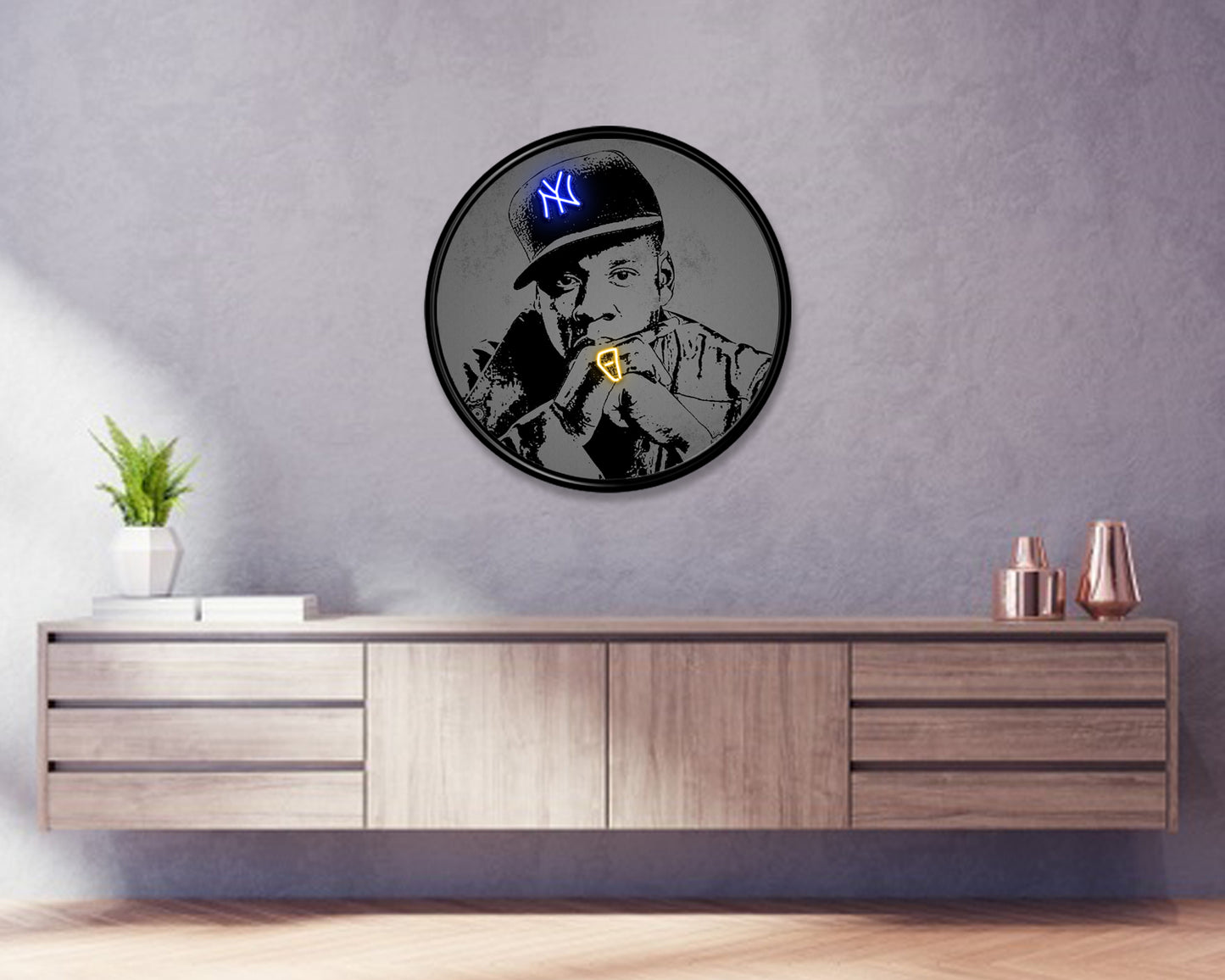 Jay z Round Wall Art