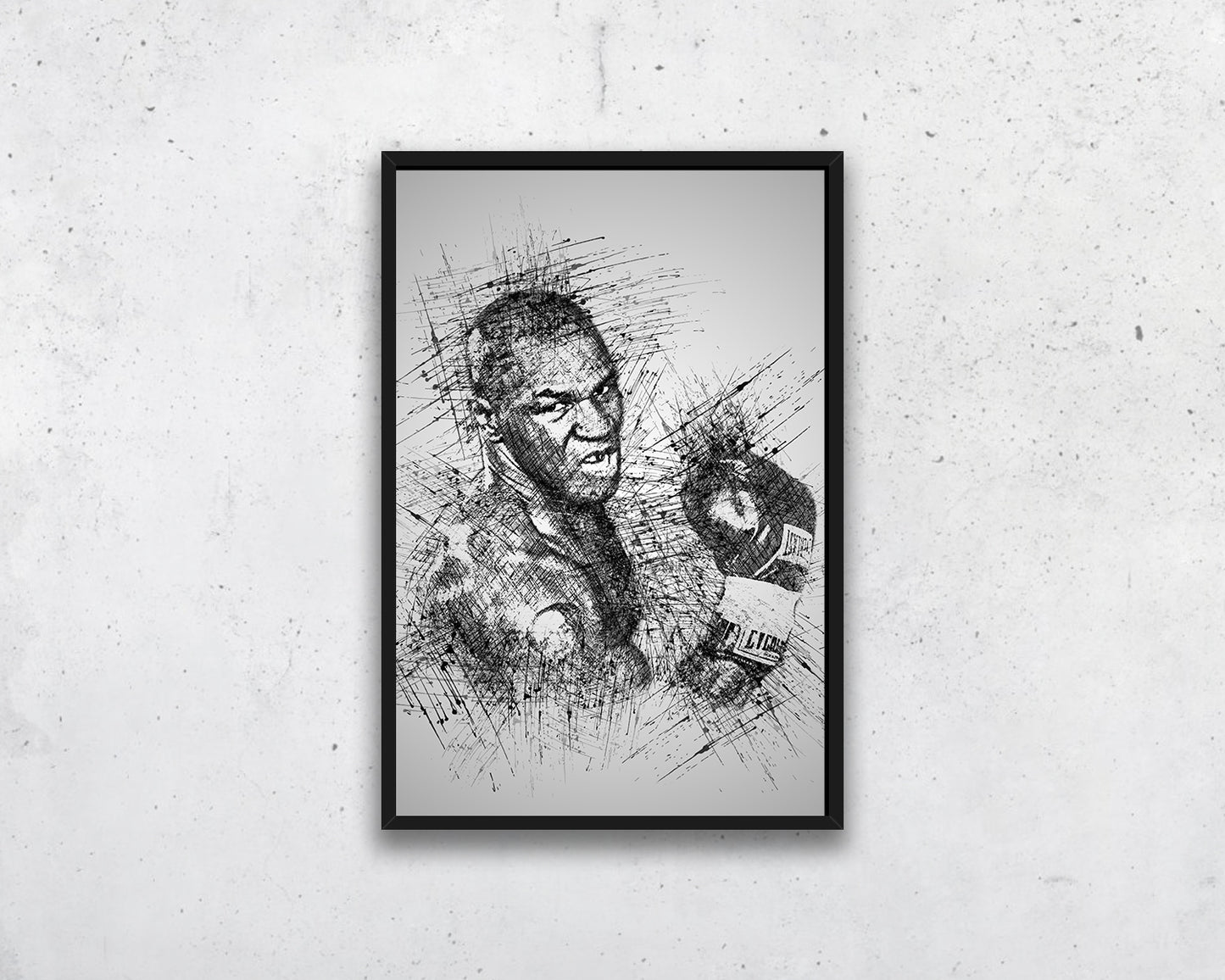 Mike Tyson Sketch Wall Art