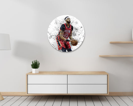Anthony Davis Round Wall Art