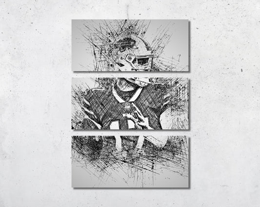 Josh Allen Sketch Wall Art