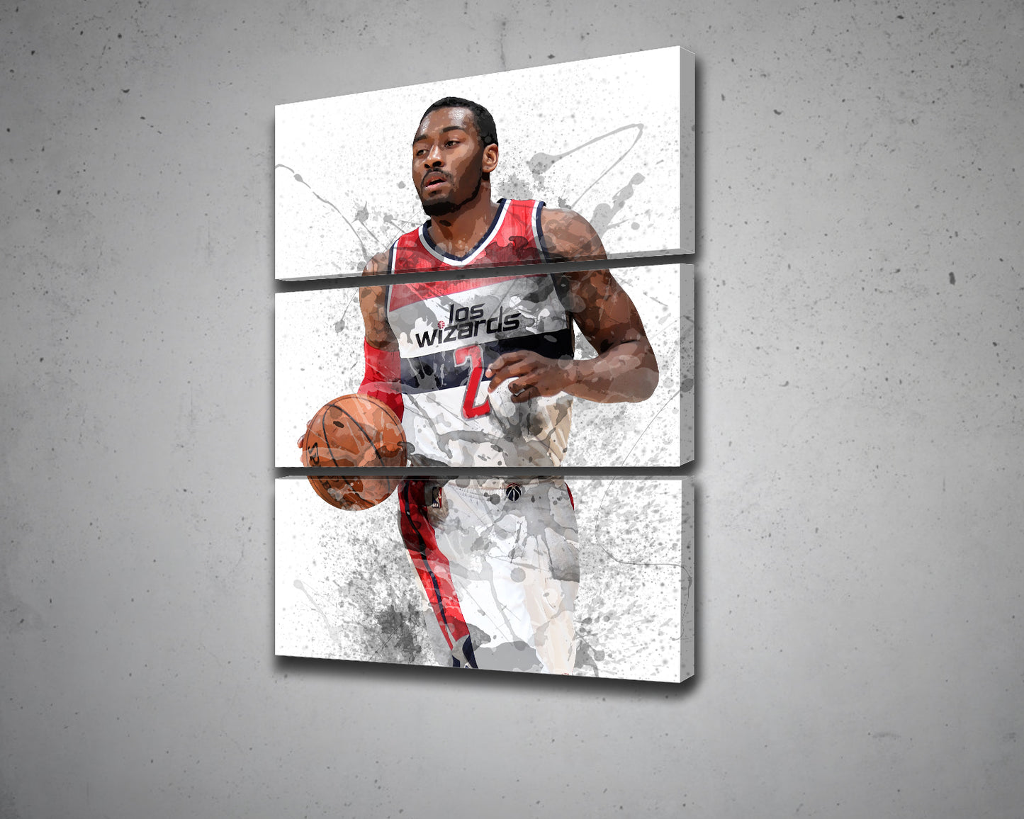 John Wall Splash Effect Canvas Art