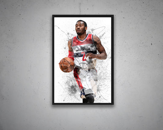 John Wall Splash Effect Canvas Art