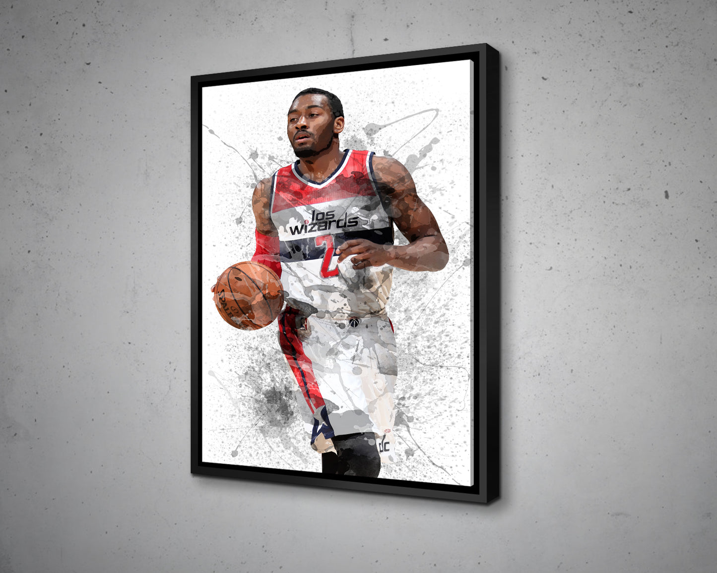 John Wall Splash Effect Canvas Art