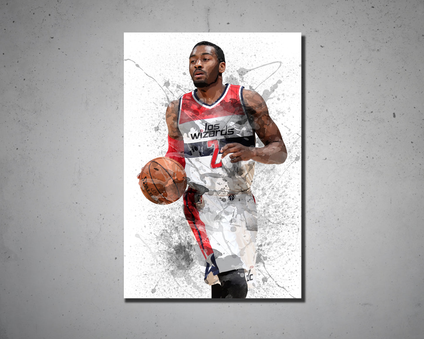 John Wall Splash Effect Canvas Art