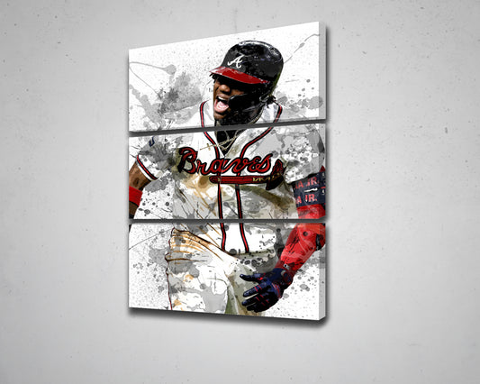 Ronald Acuna Splash Effect Canvas Art