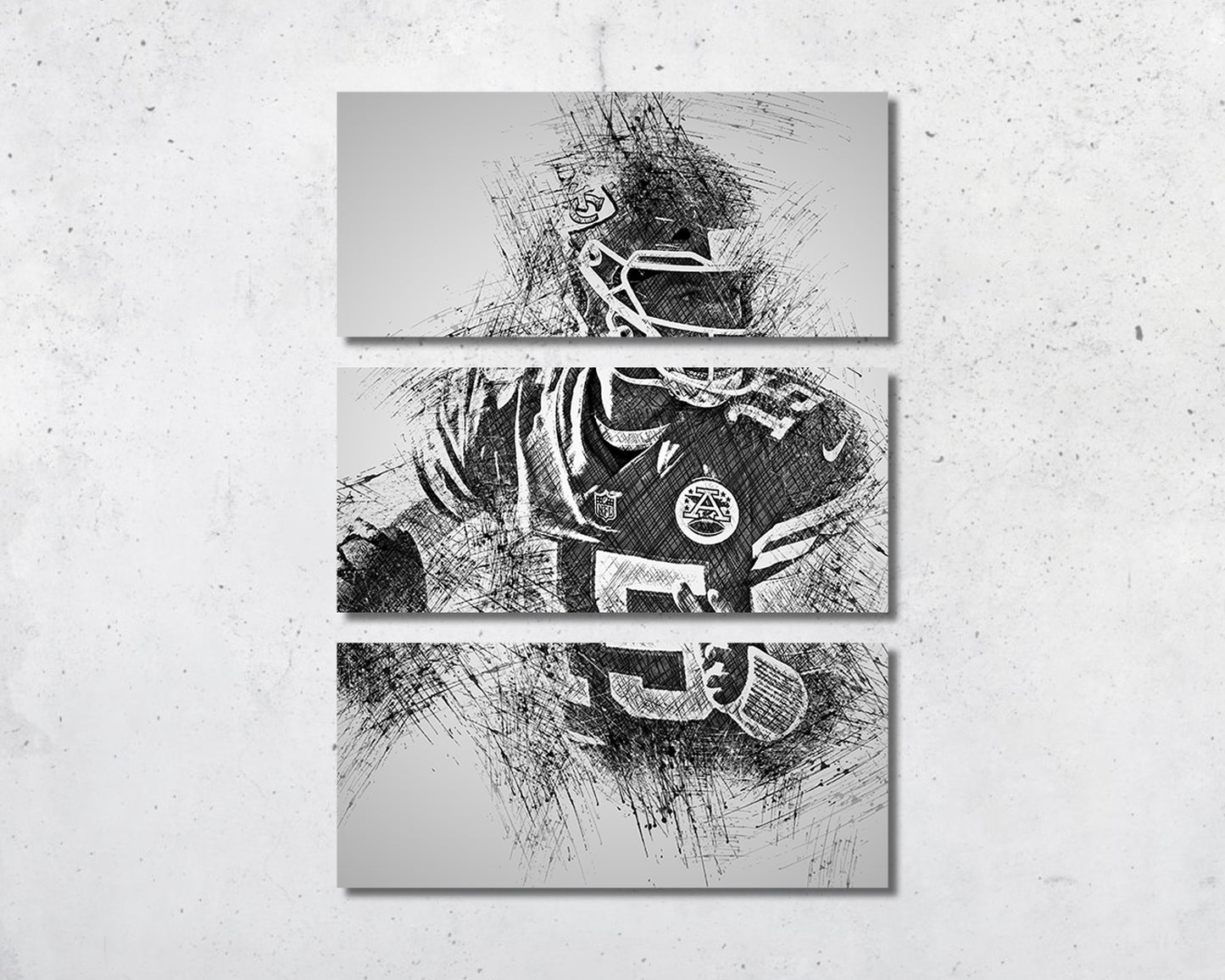 Patrick Mahomes Sketch Wall Art