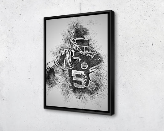 Patrick Mahomes Sketch Wall Art