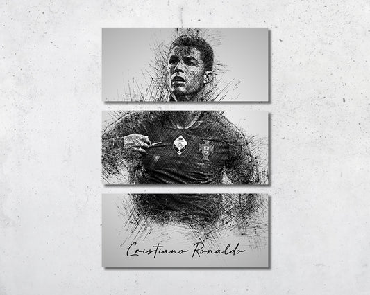 Cristiano Ronaldo Sketch Wall Art