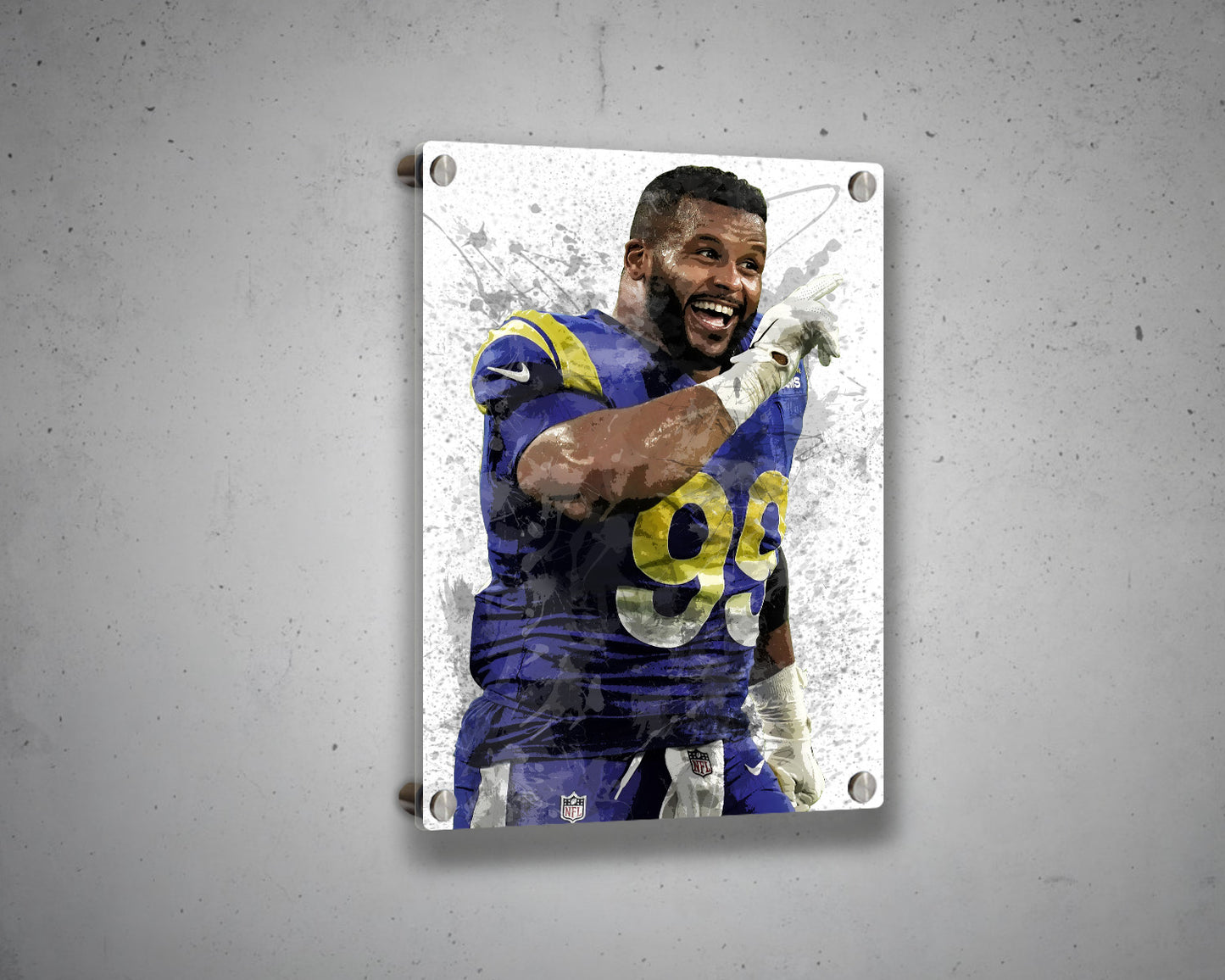Aaron Donald Canvas Wall Art