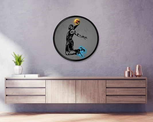 Lebron James Round Wall Art