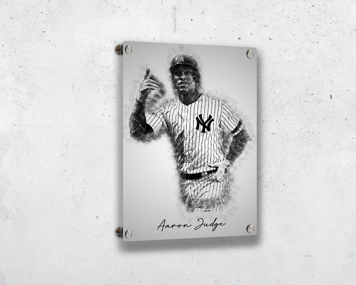 Aaron Judge Sketch Wall Art