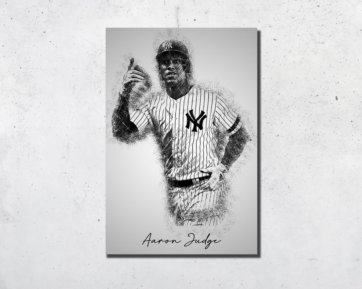 Aaron Judge Sketch Wall Art