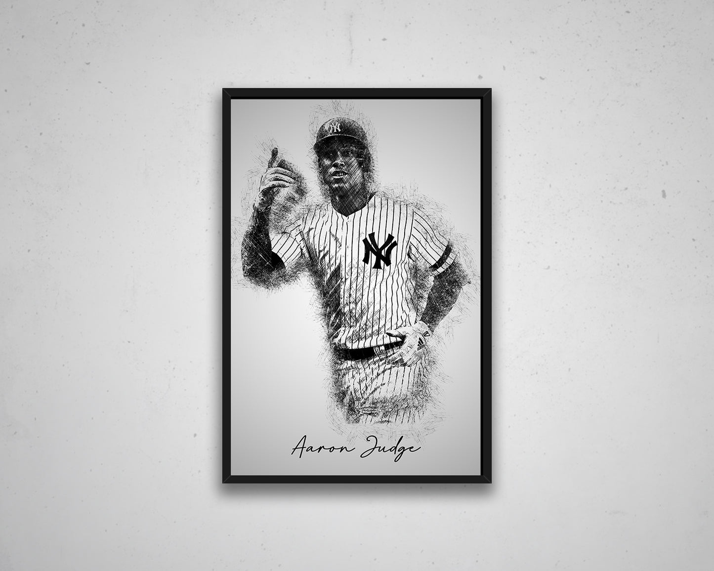 Aaron Judge Sketch Wall Art