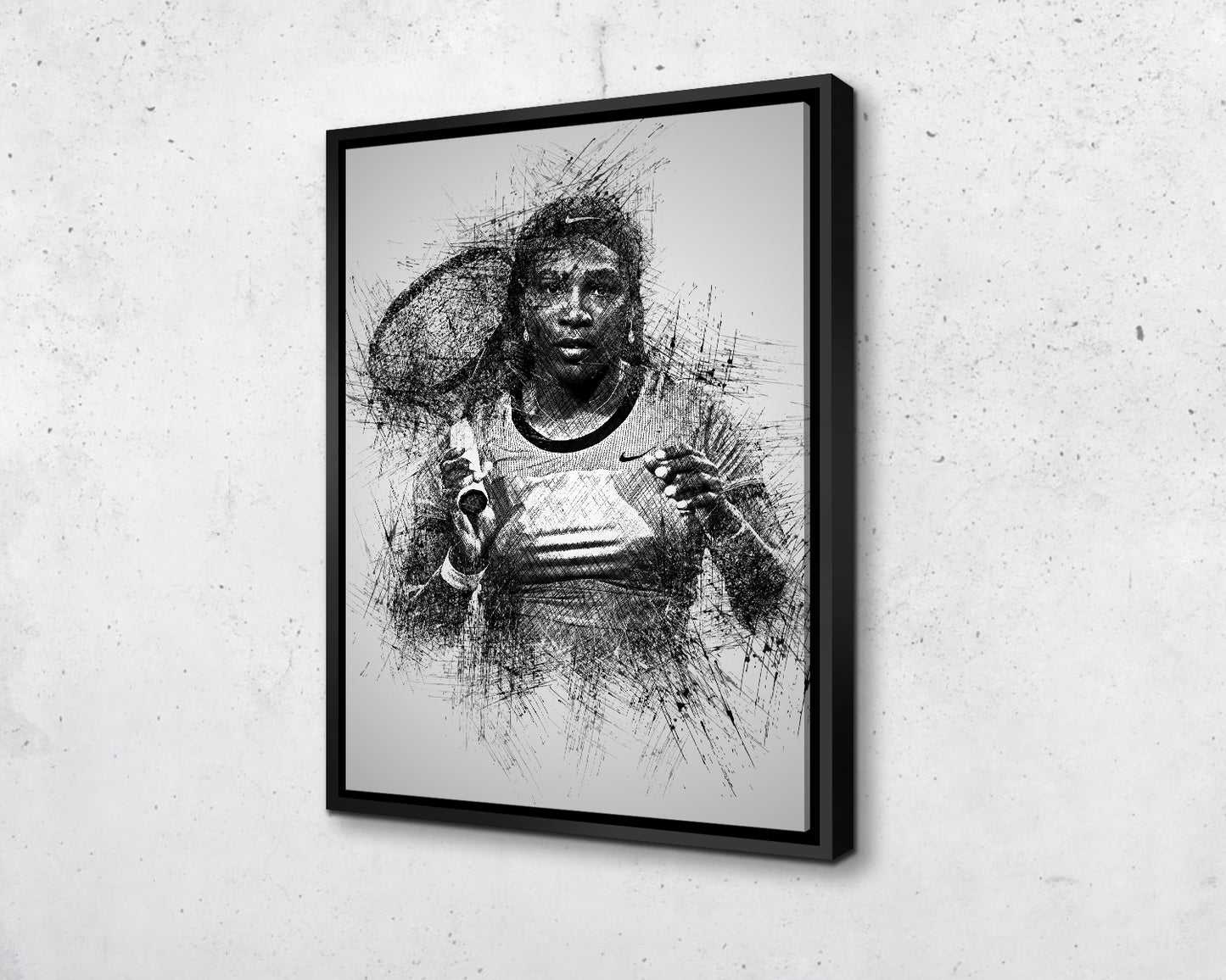 Serena Williams Sketch Wall Art