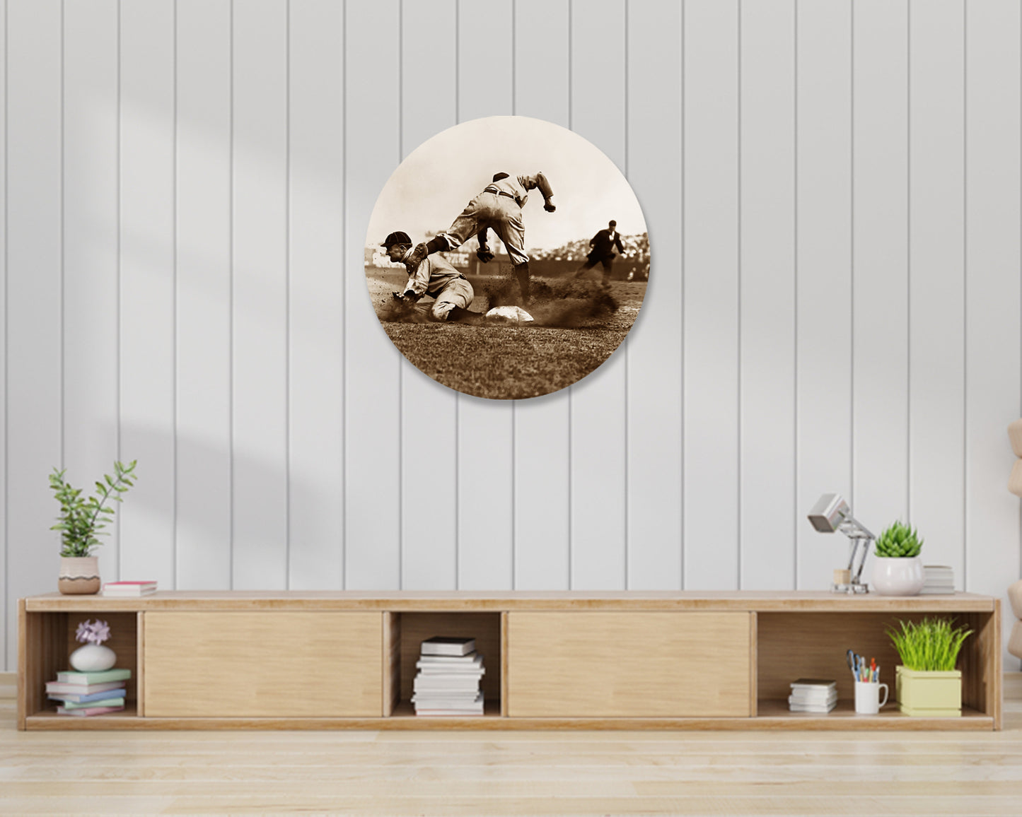 Ty Cobb Round Wall Art