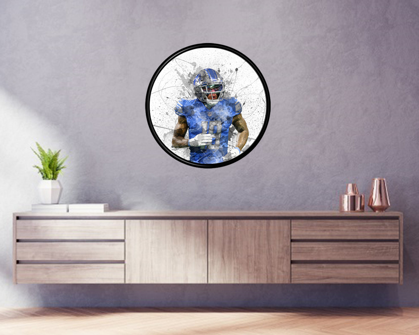 Kenny Golladay Round Wall Art