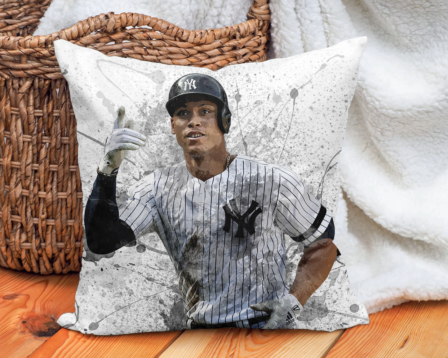 Almohada con efecto salpicadura de Aaron Judge