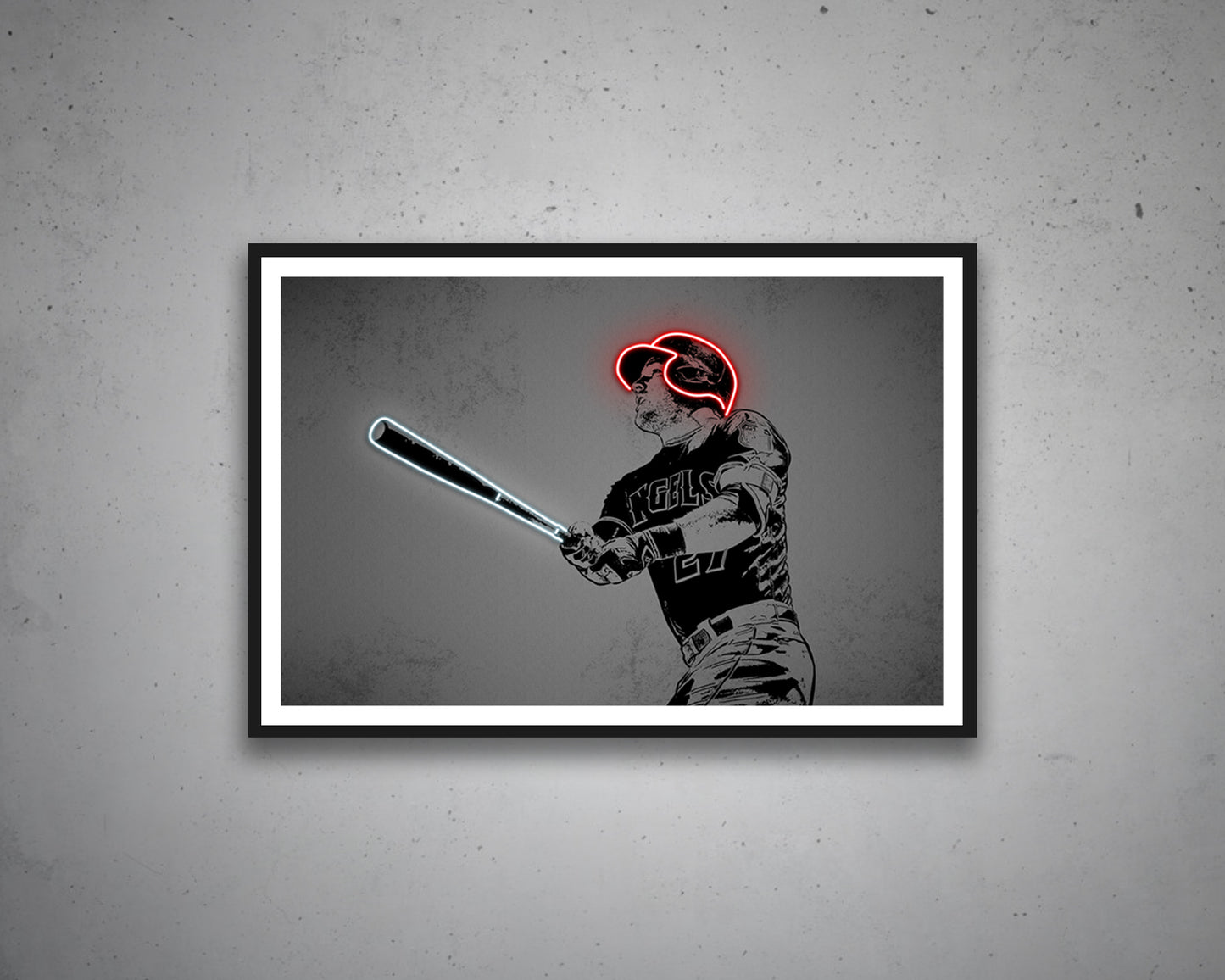 Mike Trout Canvas Wall Art