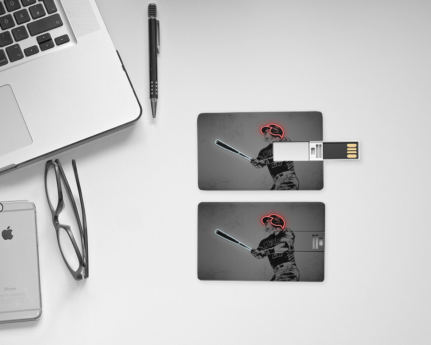 Mike Trout Neon Effect Pendrive