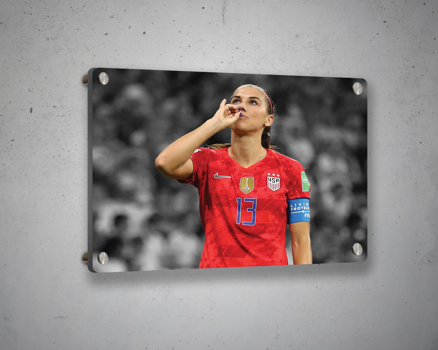 Alex Morgan Black & White Canvas Art