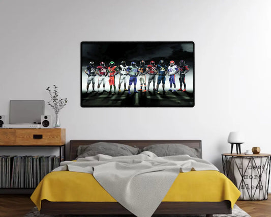 American football Players Rugs