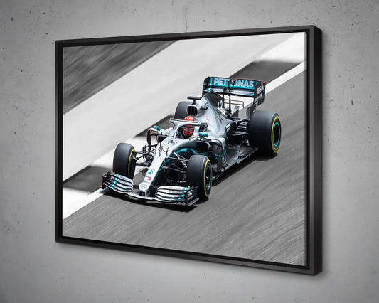 Arte en lienzo en blanco y negro de Dale Earnhardt