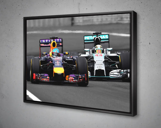 Arte en lienzo en blanco y negro de Dale Earnhardt