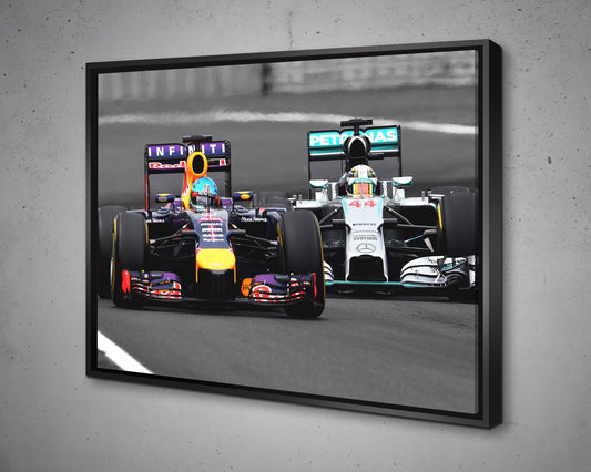 Arte en lienzo en blanco y negro de Dale Earnhardt