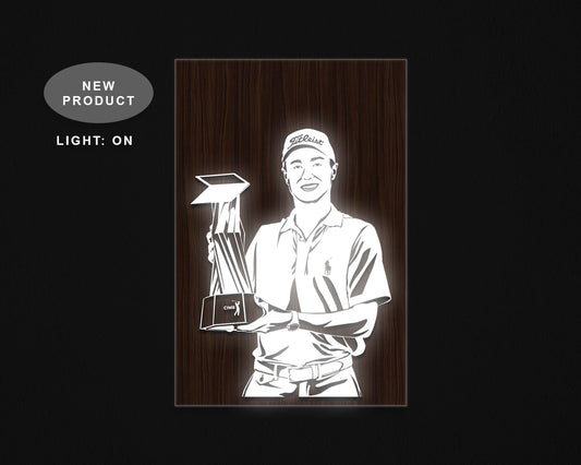 Justin Thomas LED Wooden Decal