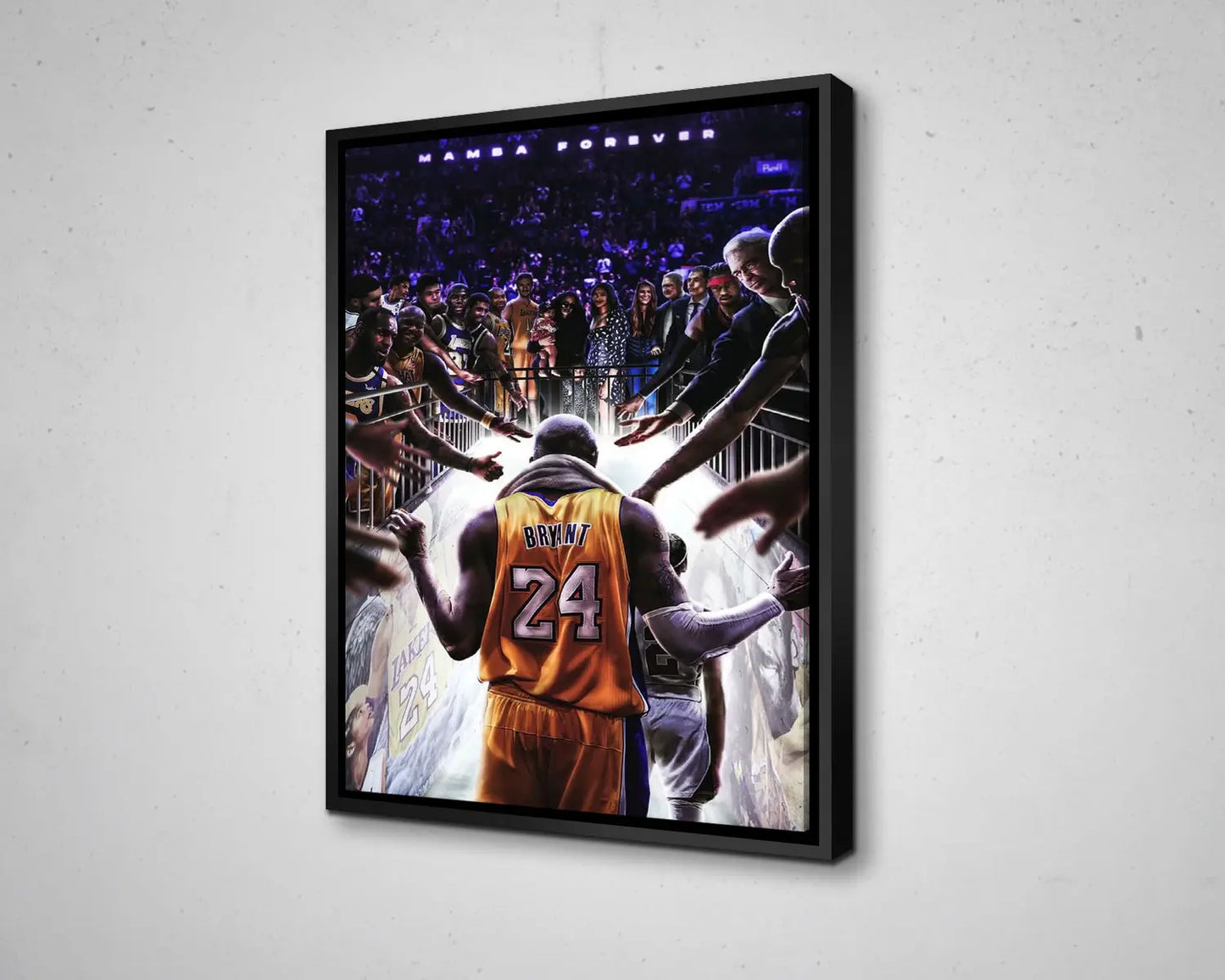 Kobe Bryant Gianna Legendary Canvas Art