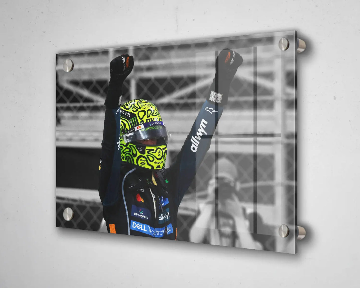 Arte en lienzo en blanco y negro de Dale Earnhardt