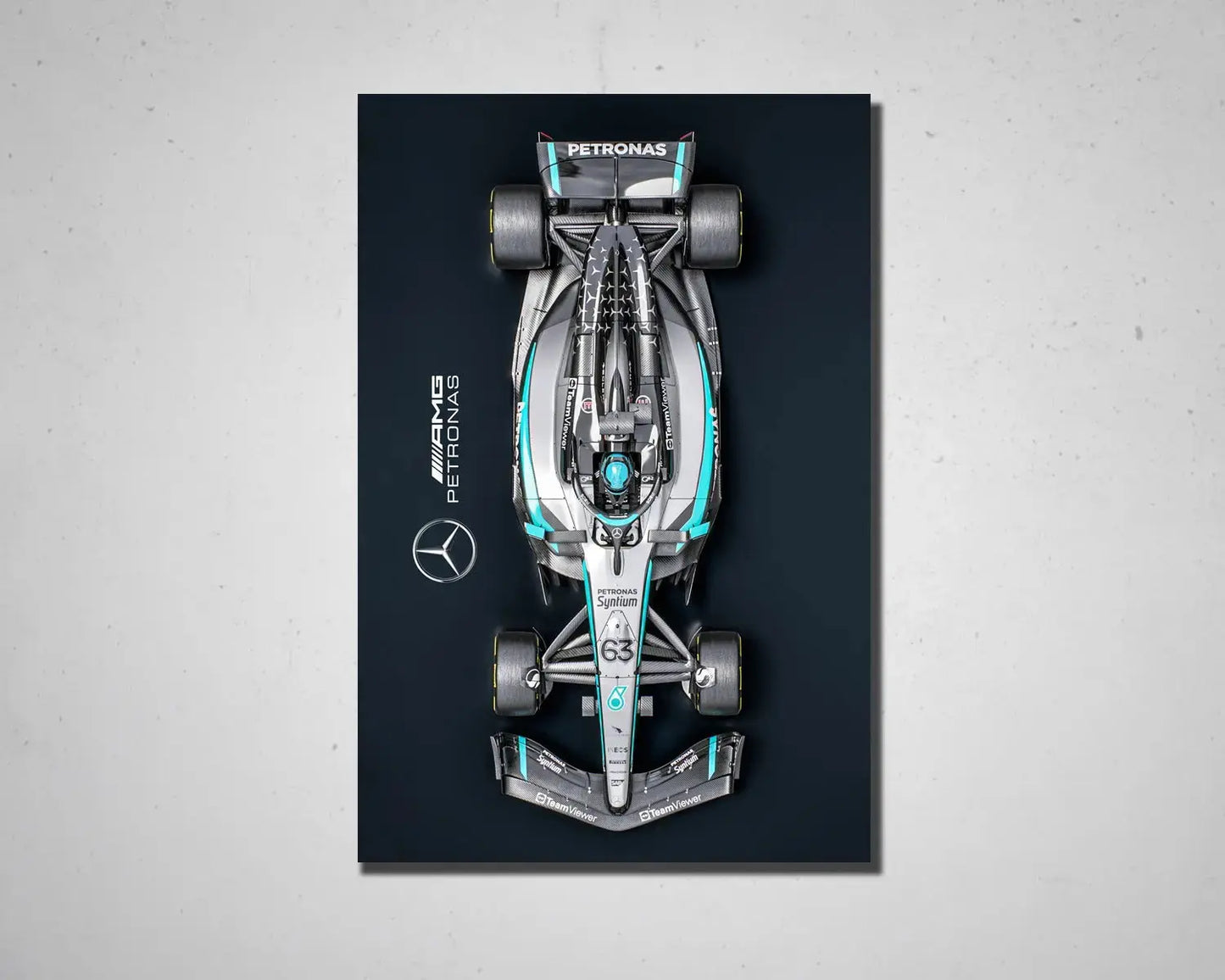 Arte en lienzo en blanco y negro de Dale Earnhardt