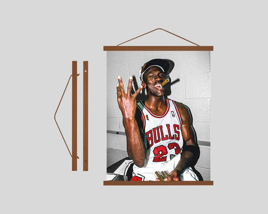 Michael Jordan Poster Hanging Frame