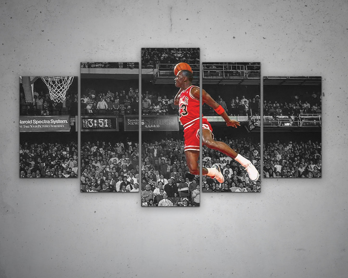 Michael Jordan Black & White Canvas Art