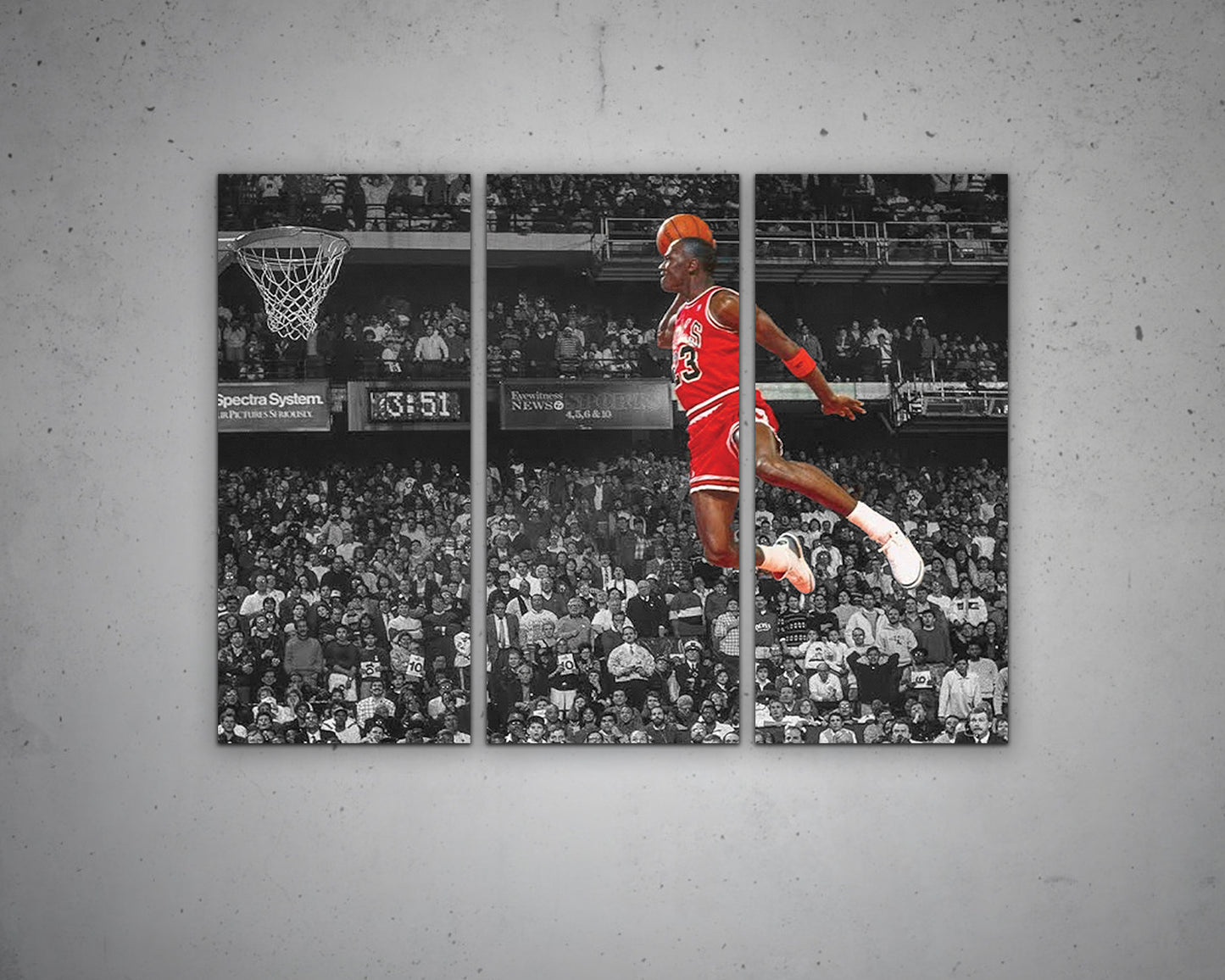 Michael Jordan Black & White Canvas Art