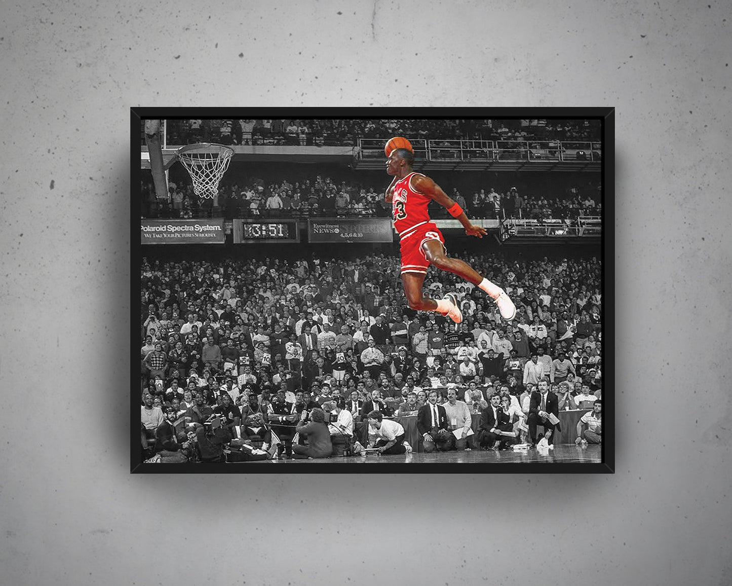 Michael Jordan Black & White Canvas Art