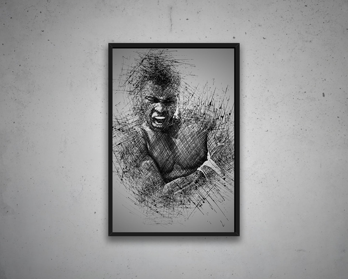 Muhammad Ali Sketch Wall Art