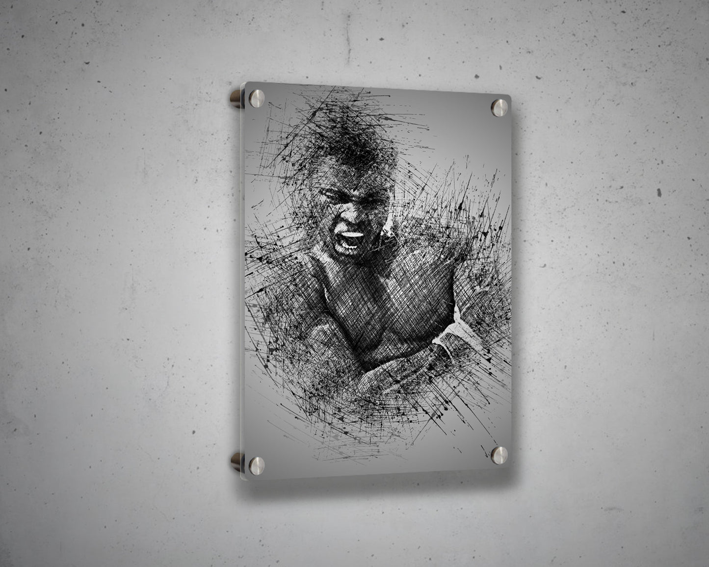 Muhammad Ali Sketch Wall Art