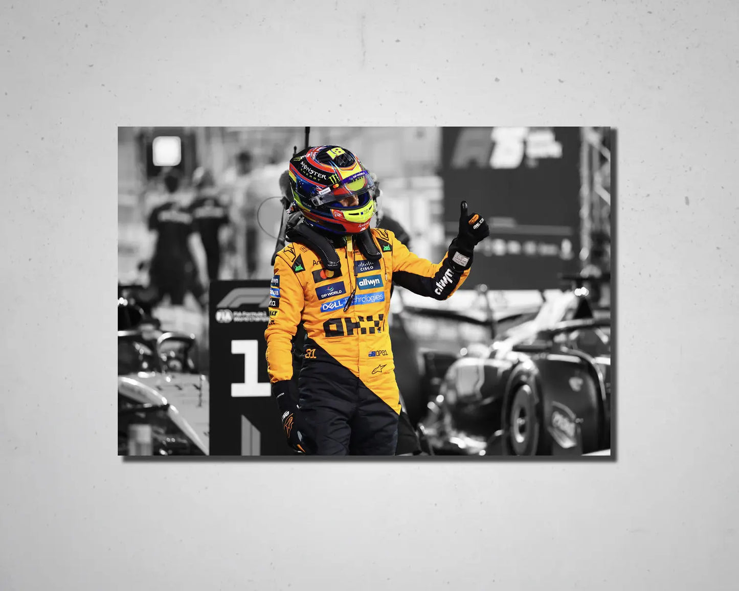 Oscar Piastri Acrylic Wall Art