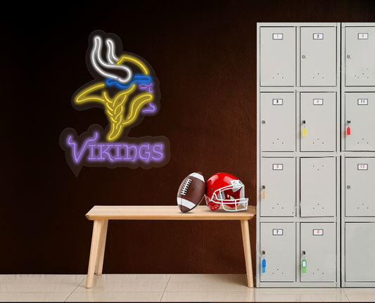 Minnesota Vikings Logo Neon Sign
